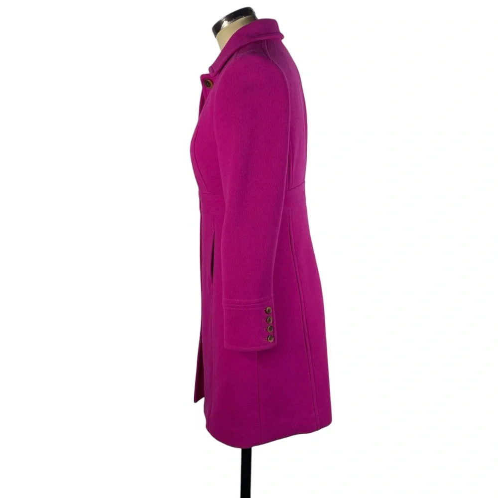 J Crew Wool Pea Coat 4P Pink - Picture 3 of 9